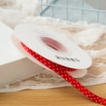 thumbnail image 1 of Firefly Hope 0.4 Inch x 25 Yards Polka Dot Grosgrain Ribbon, Spool Craft Ribbon for Christmas Gift Wrapping, DIY Crafts & Wedding Decor, Red, 1 of 5