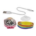 thumbnail image 3 of Mini bola de discoteca Luz USB de carga cargable Decoración portátil Lámpara de brazalete de discoteca para actuaciones de baile para acampar Rosa, 3 of 8