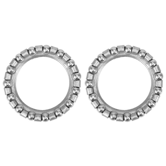 2pcs 39.6mm x 15 Ball Bearings Cages Crank Bearings Wheel Bearing Retainer for Bicycle Silver Tone