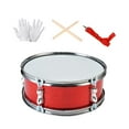 thumbnail image 4 of 11inch Snare Drum with Adjustable Strap Professional Percussion Instrument Musical Instruments for Teens Birthday Gifts Red, 4 of 8