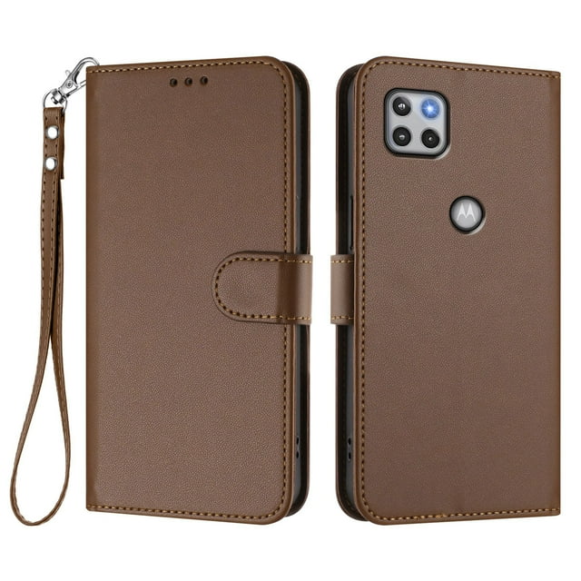 Funda Cartera GANGXUN para Motorola Moto One 5G Ace 2021 – Cierre Magnético, Protección RFID, Correa Desmontable, Compatible con Carga Inalámbrica