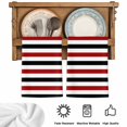 thumbnail image 5 of Red Black Stripe Kitchen Towels Set of 3, Farmhouse Watercolor Modern Geometric Absorbent Dish Towels for Kitchen, Microfiber Hand Towel, Quick Drying Tea Towel for Cleaning Decorative Dishcloths, 5 of 7
