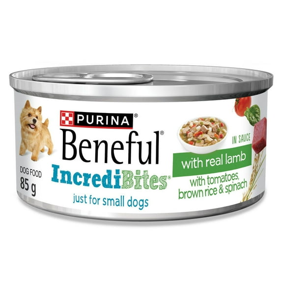 Beneful IncrediBites avec du Vrai Agneau en Sauce, Nourriture Humide pour Chiens 85 g
