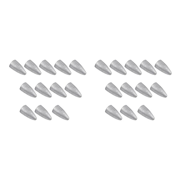 Soidarity Colgante de ojiva de de plomo, pared interior lisa, pesos de fundición a presión de baja resistencia, equipo de pesca 5g 2piezas