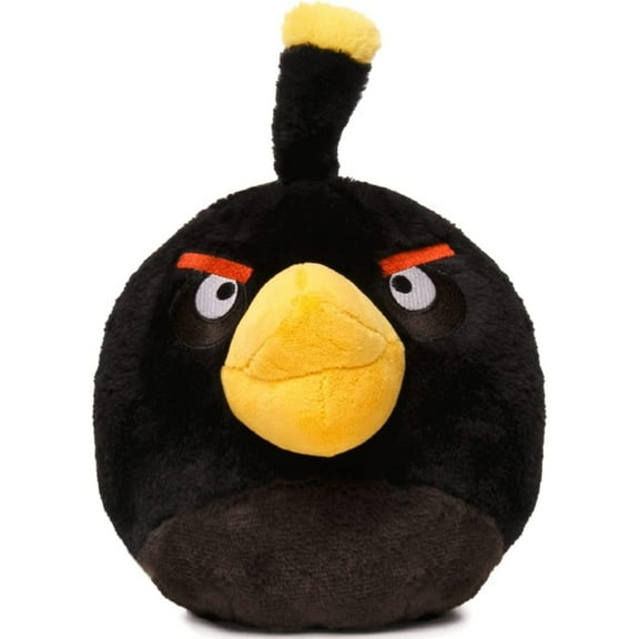 Angry Birds Bomb Black Bird Plush 8" Character Doll Soft Pillow Toy Mighty Mojo