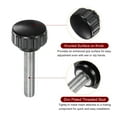thumbnail image 4 of Uxcell 12 Pack M8 x 40mm Male Thread 25mm Knurled Grip Clamping Knobs Handle Thumb Screw Black, 4 of 5