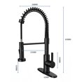 thumbnail image 4 of [2 Days Dlivery] Kitchen Faucet Low Lead Single Handle Single Lever Pull Out Pull Down Sprayer Spring Kitchen Sink Faucet Kitchen Faucets, 4 of 9