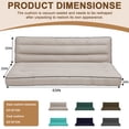 thumbnail image 6 of 63"x40" Outdoor Swing Cushion with Backrest, Memory Foam, Tie Straps, Oxford Fabric Replacement for Porch Bench 2/3 Seater, 6 of 7