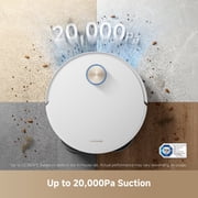 Dreame X50 Ultra White Cleaning Bundle, Robot Vacuum and Mop, Auto-Empty, Mop Self-Cleaning, 20KPa Suction, Obstacle Avoidance and 360° Navigation, Corner to Edge Deep Cleaning, Detangling Brush