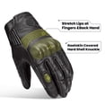 thumbnail image 3 of Guantes de moto ILM de piel de cabra con nudillos rígidos, 3 of 9