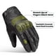 thumbnail image 3 of Guantes de moto ILM de piel de cabra con nudillos rígidos, 3 of 9