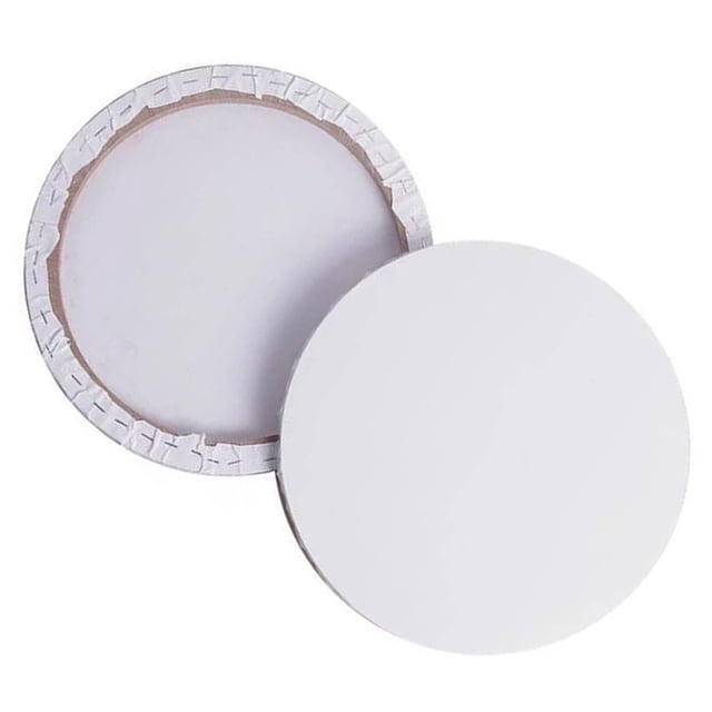 TAILTOSS 2 Pcs Painting Frame for Artists with White Round Canvas Material