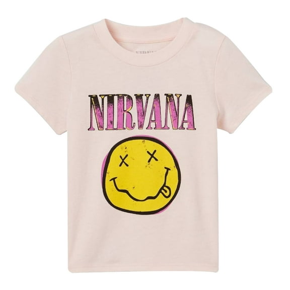 Toddler Girls Short-Sleeve Smile Graphic Tee / T-Shirt