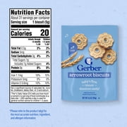 Gerber Baby Snacks Biscuits, Arrowroot, 5.5 oz Bag