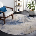 thumbnail image 2 of SAFAVIEH Palma Marin Abstract Area Rug, Beige/Blue, 6'7" x 6'7" Round, 2 of 8