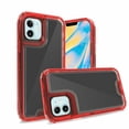 thumbnail image 1 of Kaleidio Case For iPhone 13 (6.1") [Kleer Hybrid] 3-Piece Impact [Drop Protection] Shockproof See-Thru Cover [Clear/Red], 1 of 2
