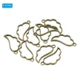 thumbnail image 3 of Uxcell Wing Shaped Alloy Open Back Bezel Pendants DIY Hollow Resin Frame, Bronze 10 Pack, 3 of 5