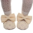 thumbnail image 4 of HUANBAI Girls Single Shoes Heart Embroider Bowknot First Walkers Shoes Toddler Sandals Princess Shoes 0-6 Months, 4 of 5