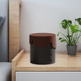 thumbnail image 7 of Small Trash Can with Lid, Mini Trash Can for Bathroom, Office and Bedroom, Small Bathroom Garbage Can with Swing Top, Compact Waste Basket for Desk, Dorm & Home, Coffee - Xuniizn, 7 of 7