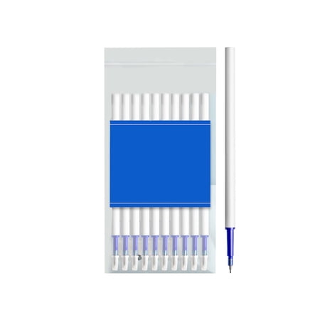 Erasable Pen Refills 0.5Mm Blue And Black St Point & Calabash Nib Push-Button Refill for Quick Corrections office Work Journaling Tidy Erase Writing One Bag of Pen Refills (10 Refills)