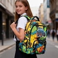 thumbnail image 3 of KUIFORTI Blue Truck Kids School Bag for Boys 8-14 Years Comfortable Bookbag Lightweight Backpack with Adjustable Straps for Elementary Primary Middle School, 3 of 7