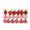 Red, variant on Dserhfy 6Pcs/Box Christmas Hanging Candy Ornament with Lanyard Unbreakable Reusable Electroplating Holiday Decoration Xmas Tree Small Sweet Pendant Party Supplies