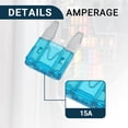 thumbnail image 5 of Unique Bargains Car Fuse Blade Style Fuses 15A Mini Fuse Durable | Short Circuit Protection Blue 100Pcs, 5 of 6