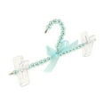 thumbnail image 5 of 5pcs Clothes Hangers Coat Garment Rack Covered in Faux Pearl Beads with 2 Clips, Blue, 5 of 8