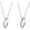 G: Silver 2, variant on BFF Best Friends Necklace Rings for Women Men Initial Letter Best Friend Forever Love Heart Rings Necklace for 2 3 Gradution Jewelry Set