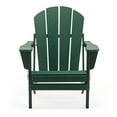 thumbnail image 4 of Folding Adirondack Lawn Chairs Set of 4 for Outdoor Patio Garden, Dark Green, 4 of 10