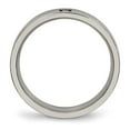 thumbnail image 2 of Chisel Titanium Polished with CZ 4mm Flat Comfort Fit Band, 2 of 8