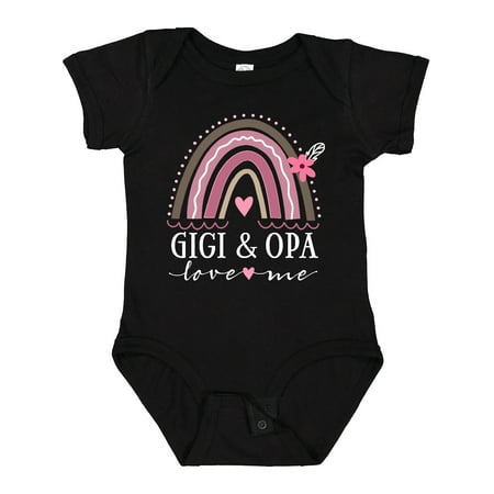 

Inktastic Gigi and Opa Love Me Rainbow Gift Baby Girl Bodysuit