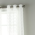 thumbnail image 3 of Lanco Heavenly Wavy Weave Sheer Grommet Panel Pair White, Set of 2, Size 37 x 84", 3 of 3