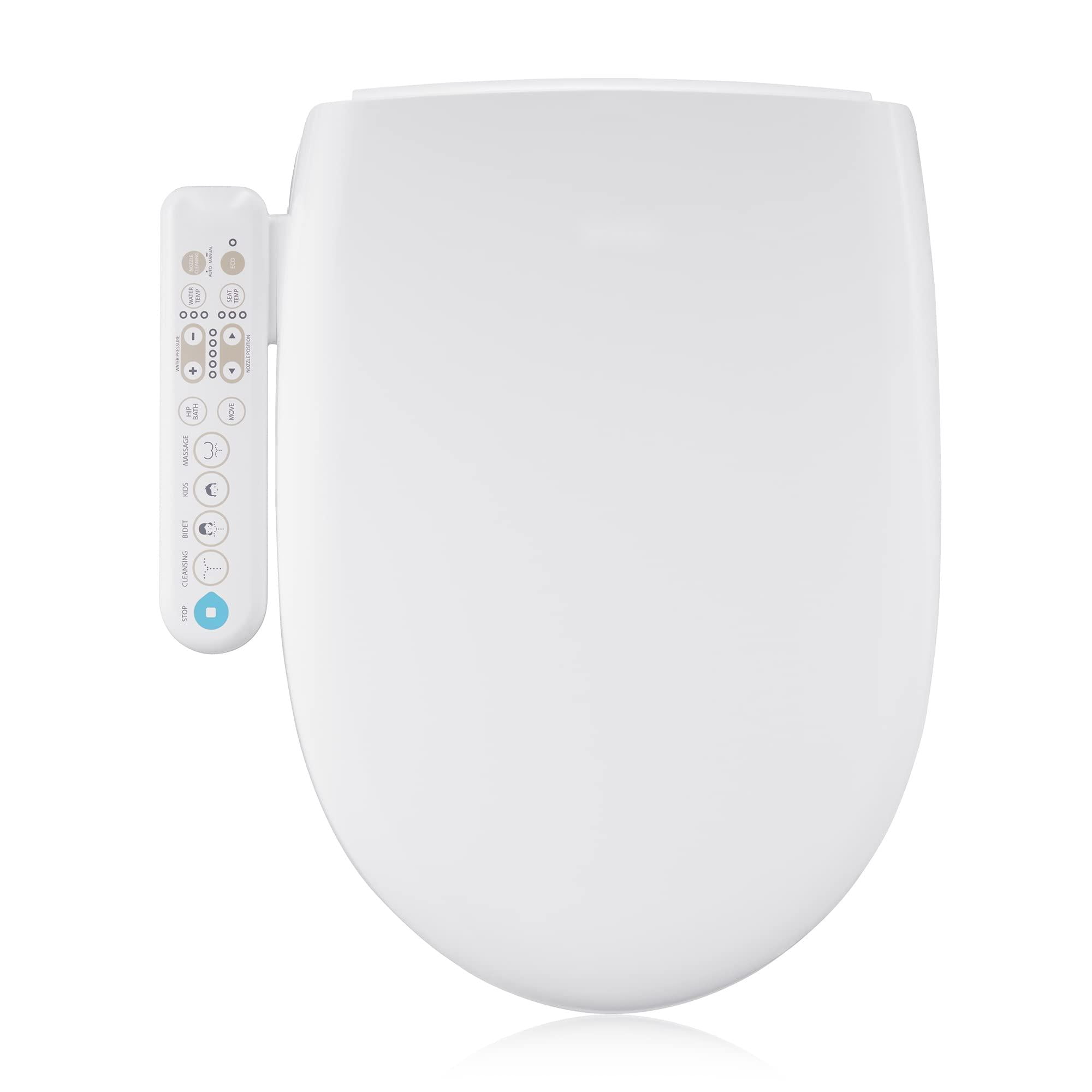 Sedubes Heated Bidet Toilet Seat, Elongated, SelfCleaning Stainless