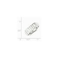 thumbnail image 2 of Sterling Silver Solid Dad Ring - 5.6 Grams - Size 10 - Measures 7mm Wide, 2 of 2