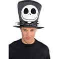 thumbnail image 2 of Party City Jack Skellington Top Hat Halloween Costume Accessories, One Size, 2 of 2