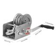 thumbnail image 3 of Heavy Duty Hand Winch Puller 2500lbs with Steel Wire Rope for  Action, Weather Resistance, Portability and Durability, 3 of 8