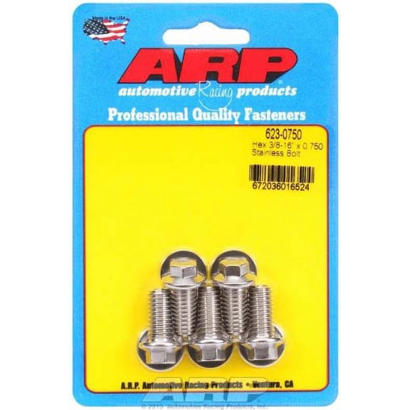 ARP INC. 623-0750 3/8-16 X 0.750 HEX SS BOLTS