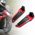 thumbnail image 4 of Rear Passenger Footpad Footboard Foot Steps Foldable Pedals Rests for Adv160 Red, 4 of 8