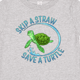 thumbnail image 4 of Inktastic Skip a Straw Save a Turtle with Cute Green Sea Turtle Boys or Girls Baby T-Shirt, 4 of 5