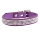 thumbnail image 1 of Collar para perro con diamantes de imitación, de gamuza y cuero con cristales de imitación para perros y gatos pequeños., 1 of 5