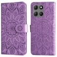 thumbnail image 4 of Funda tipo cartera GANGXUN para Motorola Moto G15 , diseño girasol, cuero PU, soporte, cierre magnético, tarjetero, 4 of 5