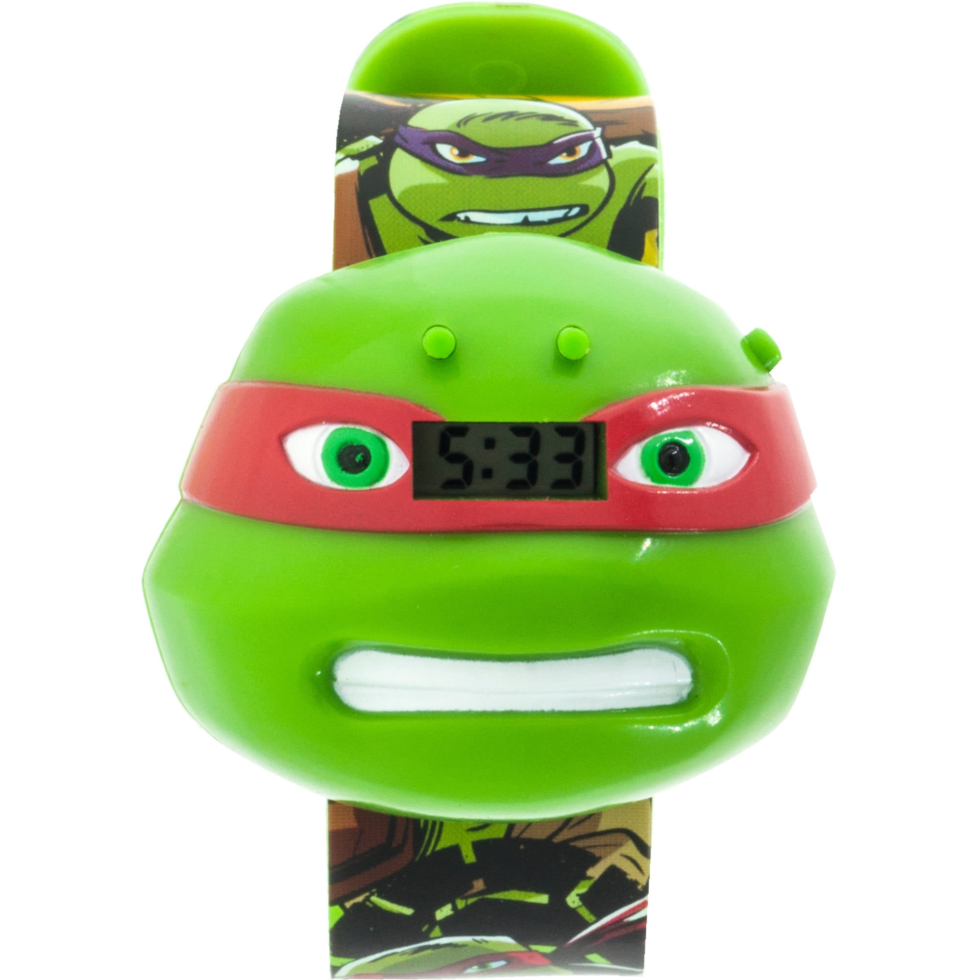 Teenage Mutant Ninja Turtles TMNT Group Shot Green Rubber Strap Watch (TMN9046)