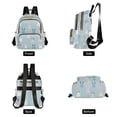 thumbnail image 4 of FORMRS Mini Backpack Purse for Women Quilted Travel Daypack Casual Shoulder Bag, Blue Rabbits, 4 of 7