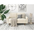 thumbnail image 3 of Pemberly Row Contemporary Velvet Living Room Loveseat in Beige, 3 of 3