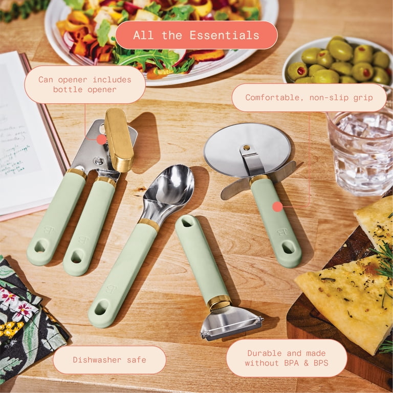 Beautiful 4-Piece Essentials Gadget Set, Sage Green by Drew