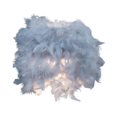 thumbnail image 2 of Pantalla de plumas Cubierta de luz colgante de techo Cubierta de luz colgante decorativa Cubierta de lámpara de para cafetería Decoración de luz Gris M Yinane pantalla colgante, 2 of 8