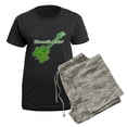 thumbnail image 5 of CafePress - Shamrockin Women's Dark Pajamas - Women's Short Sleeve Print T-Shirt and Pants Dark Cotton Pajama Set, 5 of 7