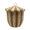 thumbnail image 4 of veasfak Storage Basket Paper Rope Multipurpose with Lid Container Laundry Basket Bin 37cmx43cm, 4 of 9