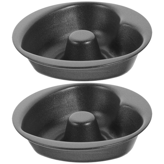 IFANLANDOR 2Pcs Carbon Steel Doughnut Mould Non-stick Baking Tools for Families